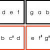 Tetrachord Cards Montessori Materials.